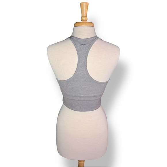 Heather Gray Women's Sports Bra - Picture 2 of 6